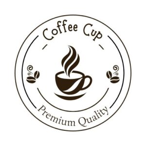 brown cartoon coffee cup free logo